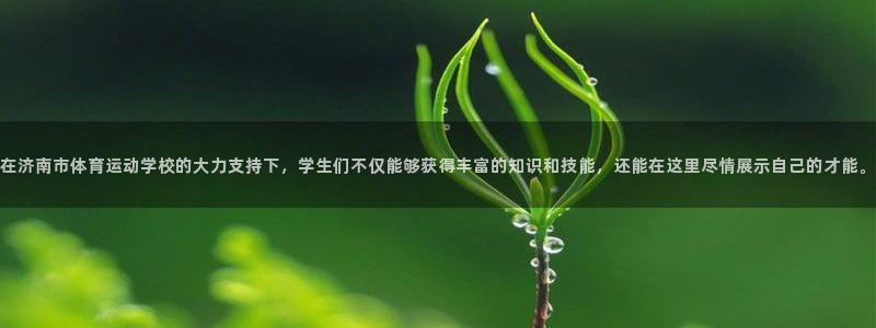 德国米兰体育官方正版app集团:在济南市体育运动学校的大力支